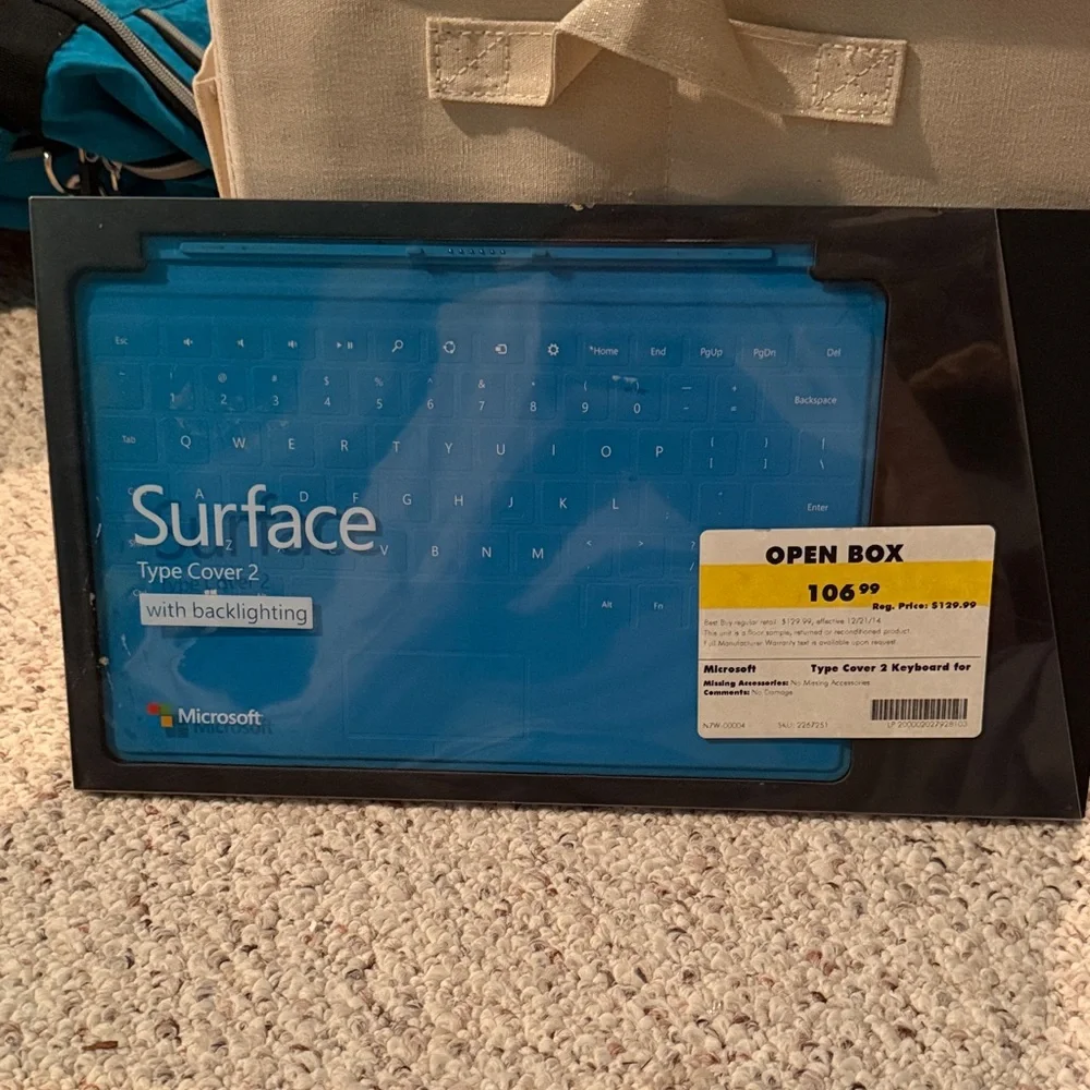 Microsoft Surface Type Cover 2 Keyboard in Bright Blue